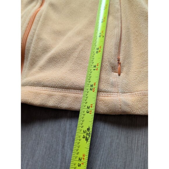 L.L. Bean Womens Yellow Full-Zip Fleece Jacket W/ Pockets Size L - Picture 8 of 9